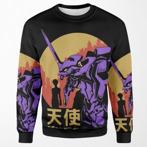 Neon Genesis Evangelion Retro Vintage All-over-print Unisex Sweatshirt