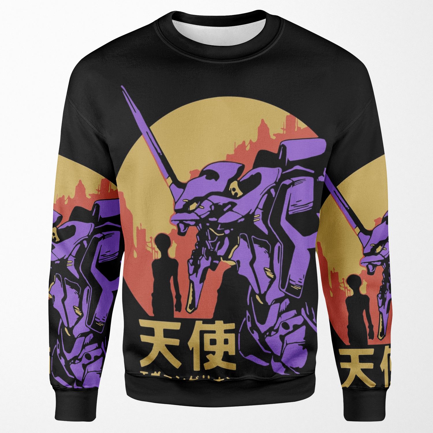 Neon Genesis Evangelion Retro Vintage All-over-print Unisex Sweatshirt