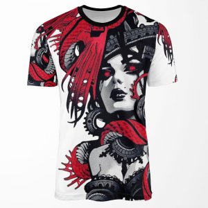 Neon Goth Vaporwave Cyberpunk Urban Style All-over-print T-shirt