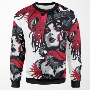 Neon Goth Vaporwave Cyberpunk Urban Style All-over-print Unisex Sweatshirt