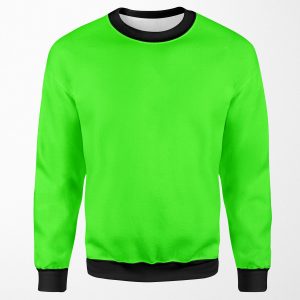 Neon Green Color All-over-print Unisex Sweatshirt
