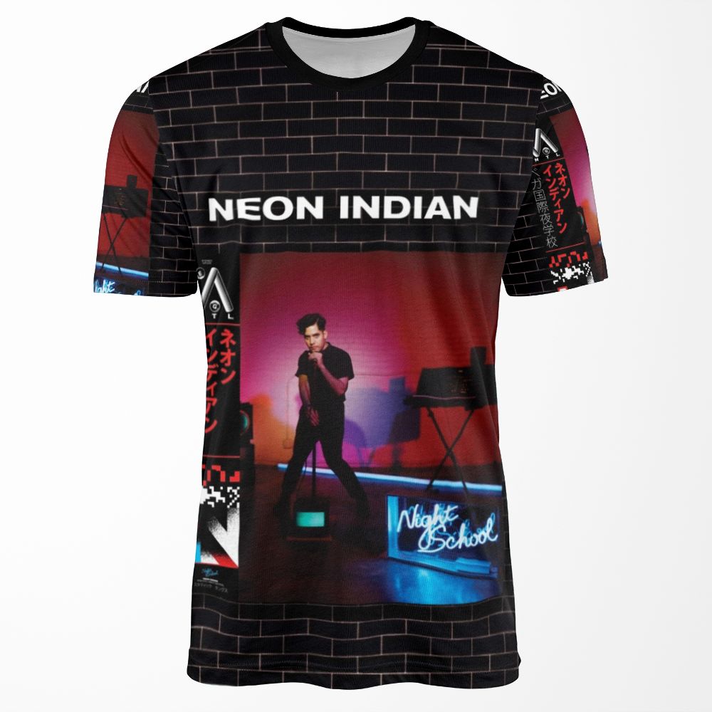 Neon Indian Vega Intl Night School All-over-print T-shirt