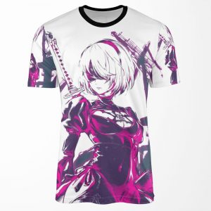 Neon Nier All-over-print T-shirt