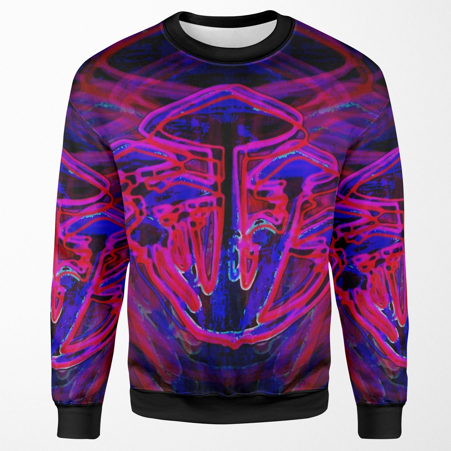 Neon Shrooms All-over-print Unisex Sweatshirt
