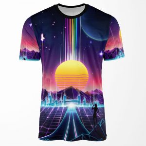Neon Sunrise All-over-print T-shirt
