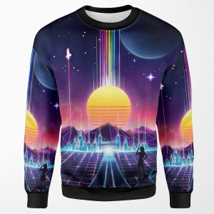 Neon Sunrise All-over-print Unisex Sweatshirt