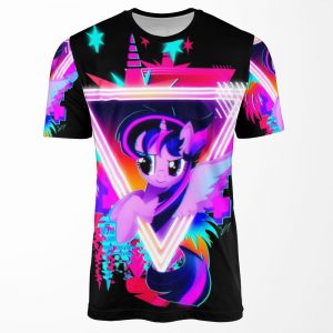 Neon Twilight Sparkle All-over-print T-shirt
