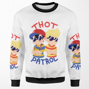 Ness And Lucas Thot Patrol All-over-print Unisex Sweatshirt