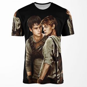 Newt X Thomas Maze Runner Aquarell Design All-over-print T-shirt