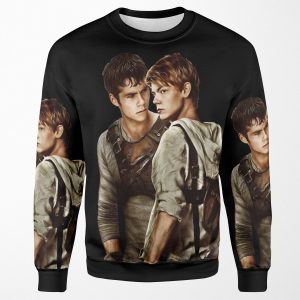 Newt X Thomas Maze Runner Aquarell Design All-over-print Unisex Sweatshirt