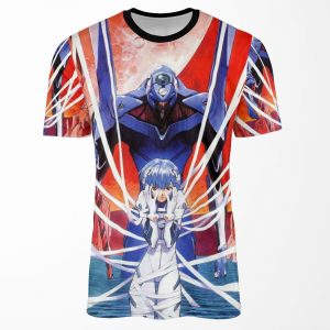 Newtype Evangelion Rei All-over-print T-shirt