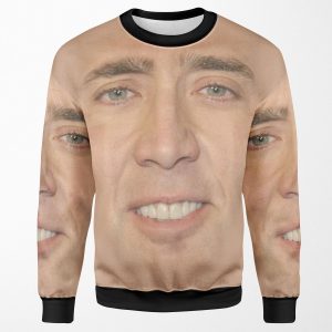 Nicholas Cage Face Pattern All-over-print Unisex Sweatshirt