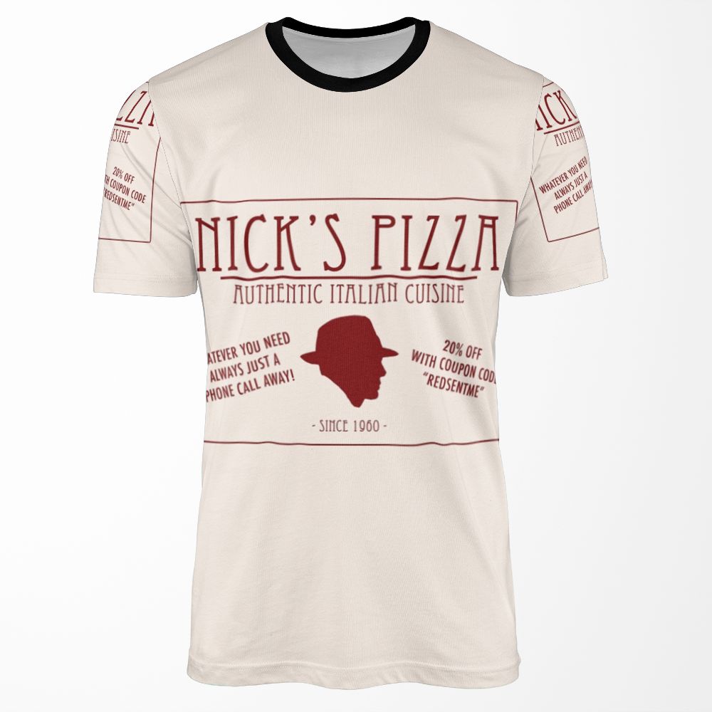 Nick S Pizza All-over-print T-shirt