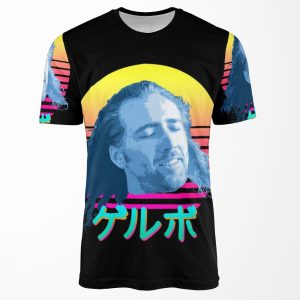 Nicolas Cage %E3%82%B2%E3%83%Ab%E3%83%9C All-over-print T-shirt
