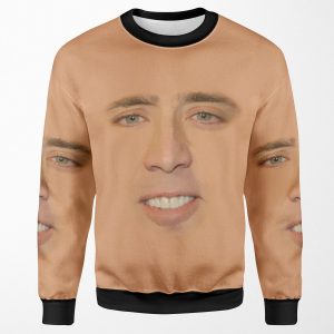Nicolas Cage Full Face All-over-print Unisex Sweatshirt
