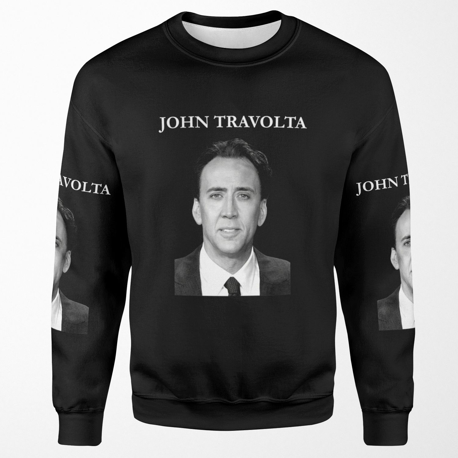Nicolas Cage John Travolta Face Off Men S Women S All-over-print Unisex Sweatshirt