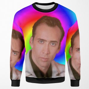 Nicolas Cage S Mind All-over-print Unisex Sweatshirt