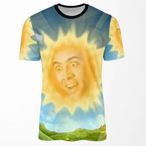 Nicolas Cage Shines Down On Teletubbies All-over-print T-shirt