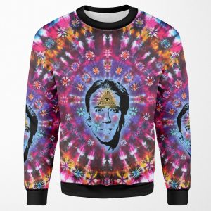 Nicolas Cage Third Eye Tie Dye Shambhala Ii All-over-print Unisex Sweatshirt