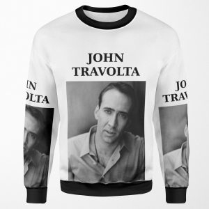 Nicolas Travolta John Cage Wtf All-over-print Unisex Sweatshirt