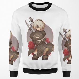 Nier Automata 2B All-over-print Unisex Sweatshirt