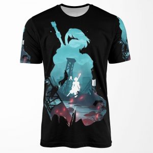 Nier Automata 2B Waifu All-over-print T-shirt