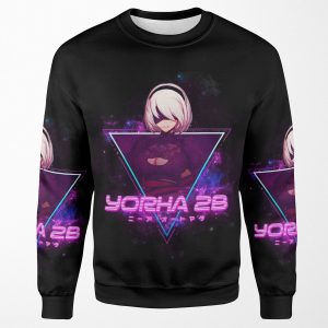 Nier Automata Yorha No 2 Type B Aesthetic All-over-print Unisex Sweatshirt