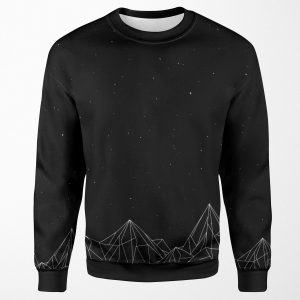 Night Court Mountains Black Old Version All-over-print Unisex Sweatshirt