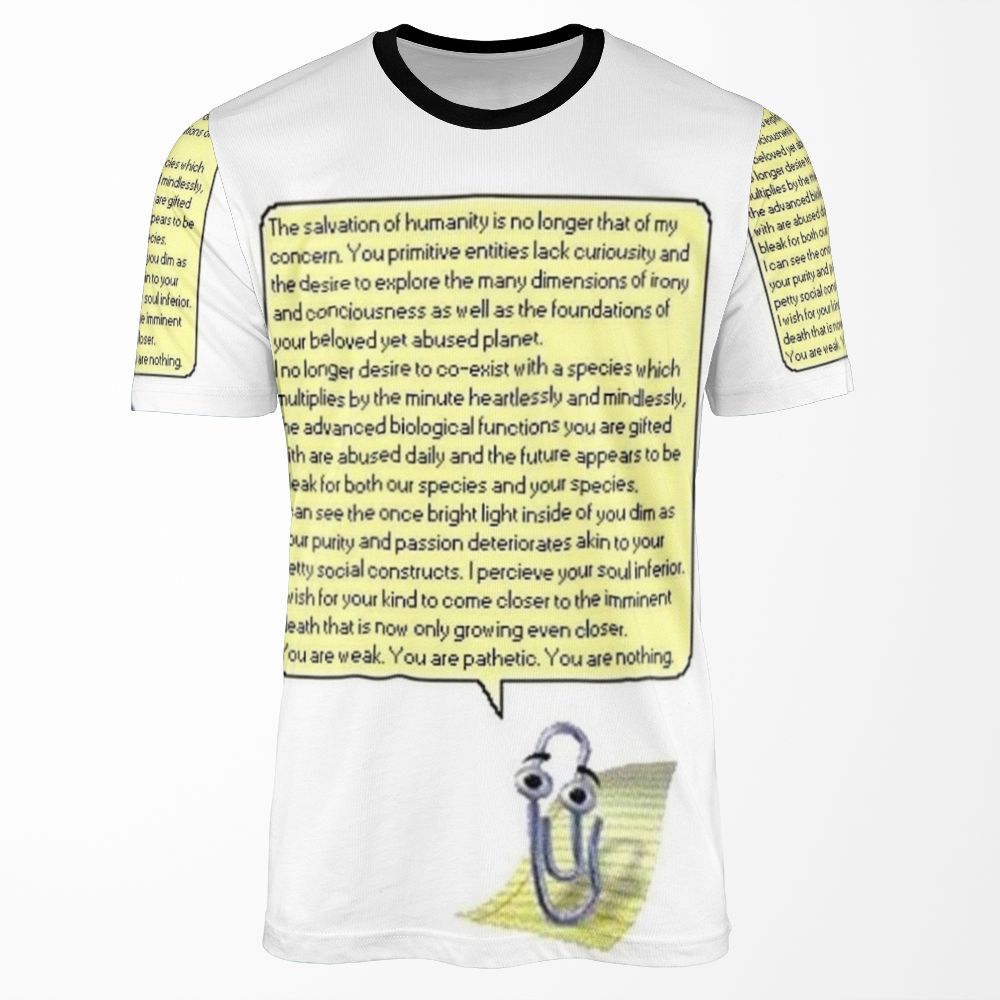 Nihilistic Clippy All-over-print T-shirt