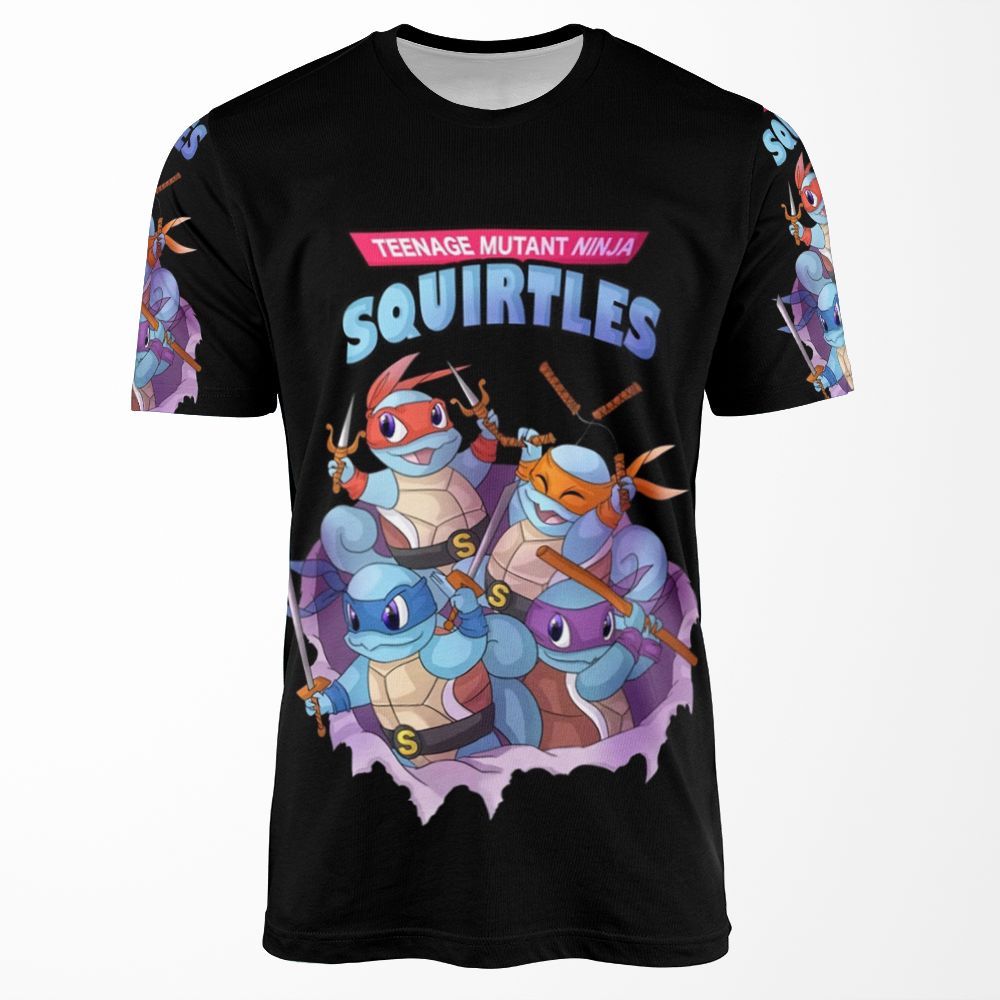 Ninja Teenage Mutant Ninja Squirtles 64 Best Trending Handmade Gift Idea All-over-print T-shirt