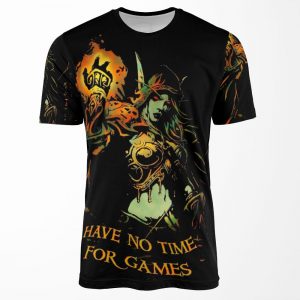 No Time For Games All-over-print T-shirt