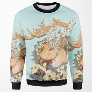 Non Typical Blue Quartz Buck All-over-print Unisex Sweatshirt
