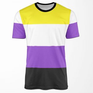 Nonbinary Flag All-over-print T-shirt