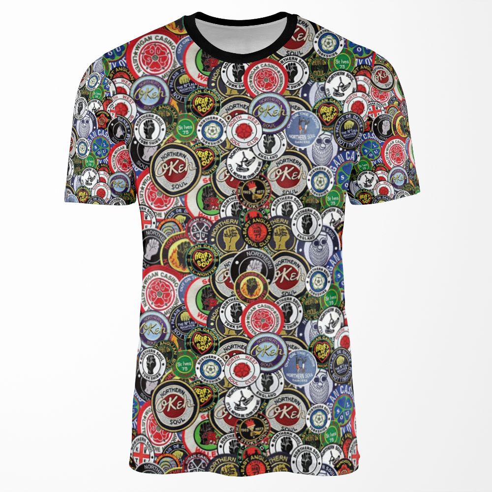 Northern Soul Patches Okeh Wigan Pier Keep The Faith All-over-print T-shirt
