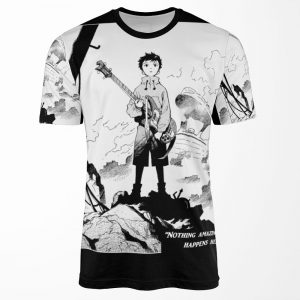 Nothing Amazing Happens Here All-over-print T-shirt