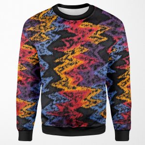 Nothing But Net Retro Pattern All-over-print Unisex Sweatshirt
