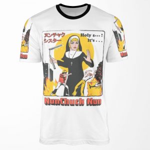 Nunchuck Nun All-over-print T-shirt