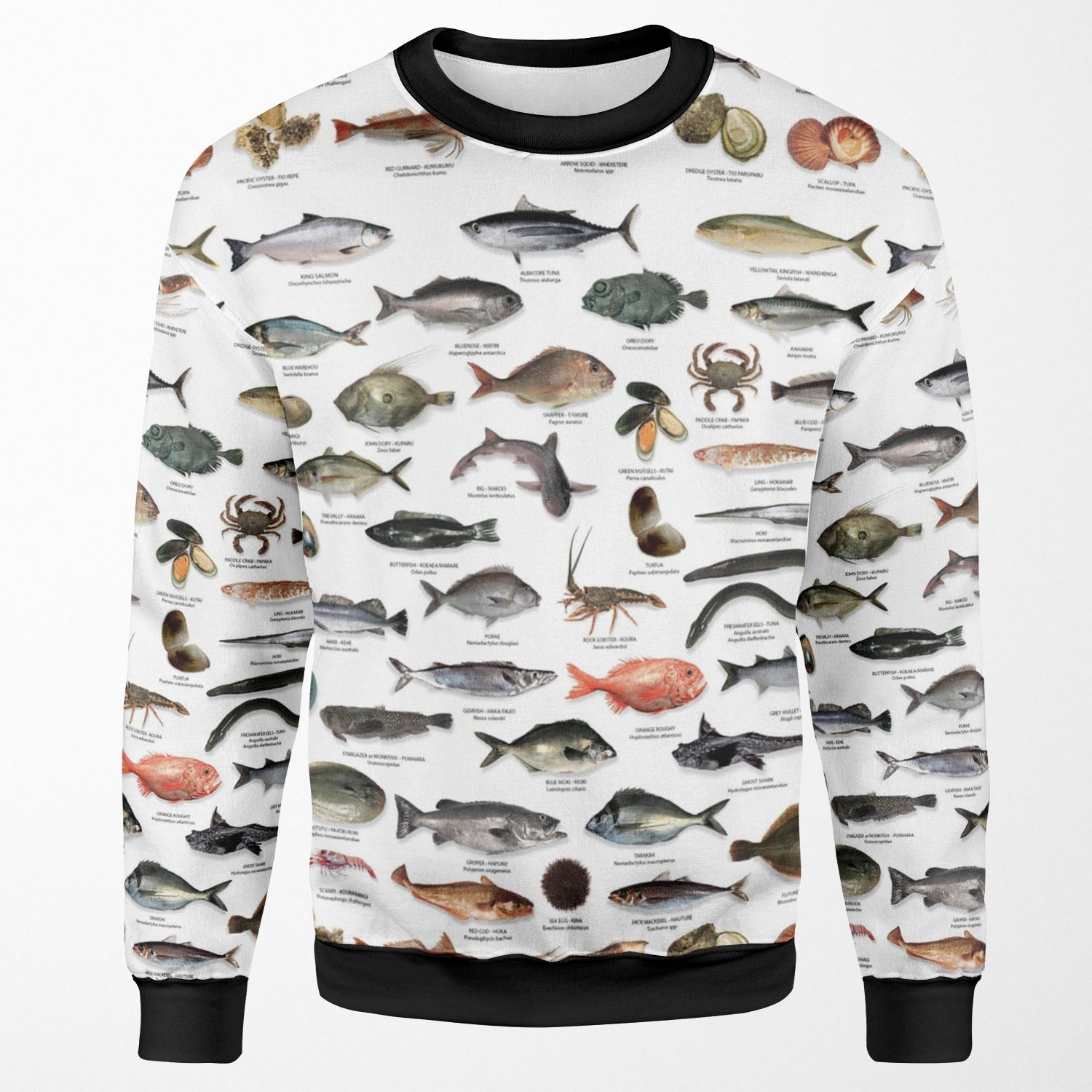 Nz Fish Species All-over-print Unisex Sweatshirt