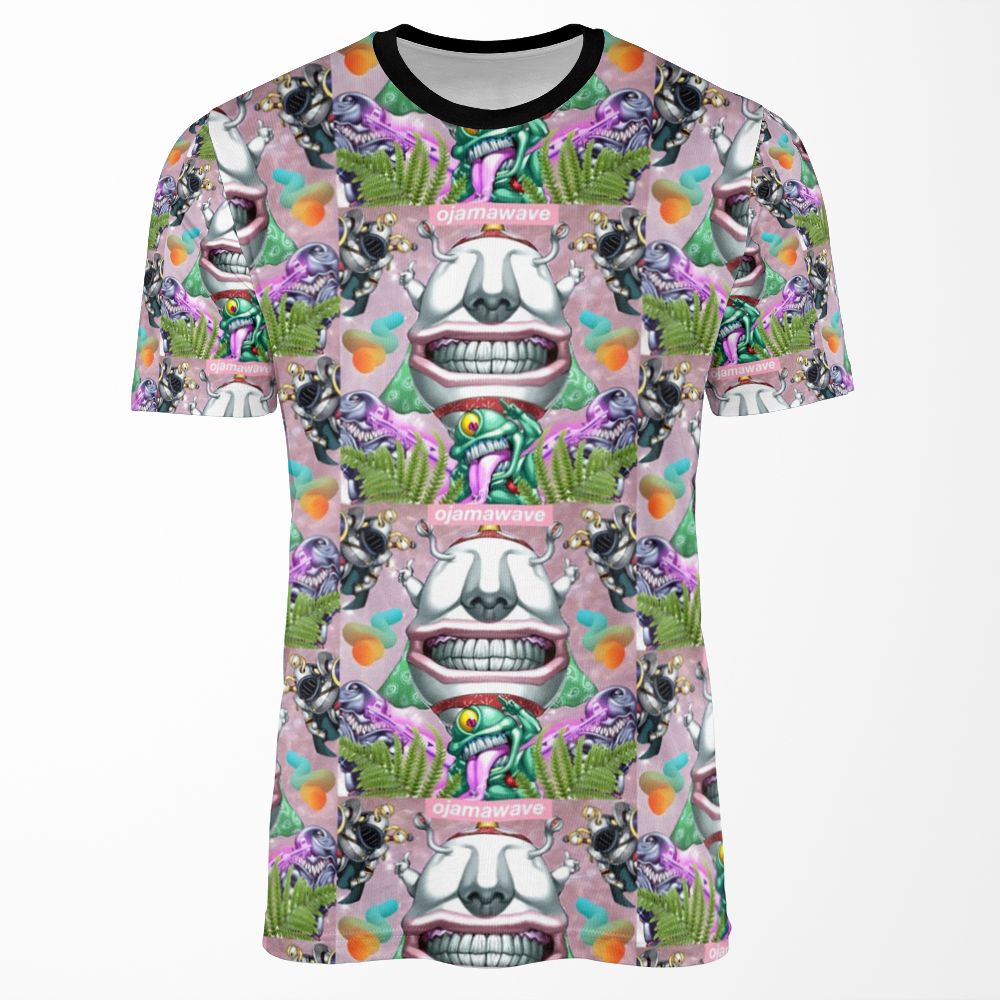 O J A M A W A V E All-over-print T-shirt