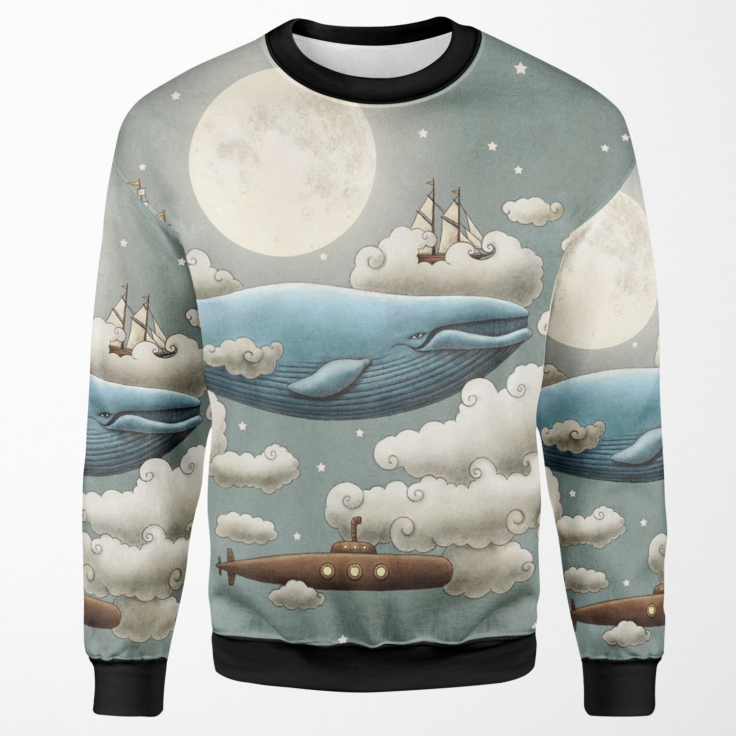 Ocean Meets Sky All-over-print Unisex Sweatshirt
