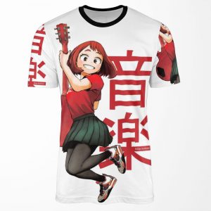 Ochako Uraraka Guitarist Big All-over-print T-shirt