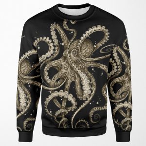 Octopsychedelia Sepia All-over-print Unisex Sweatshirt