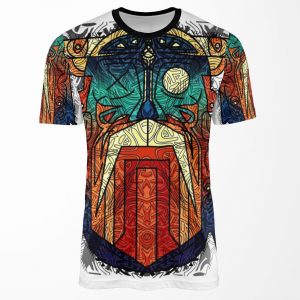Odin Wodan Geometric Vikings Ornament Art All-over-print T-shirt