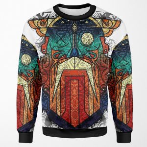 Odin Wodan Geometric Vikings Ornament Art All-over-print Unisex Sweatshirt