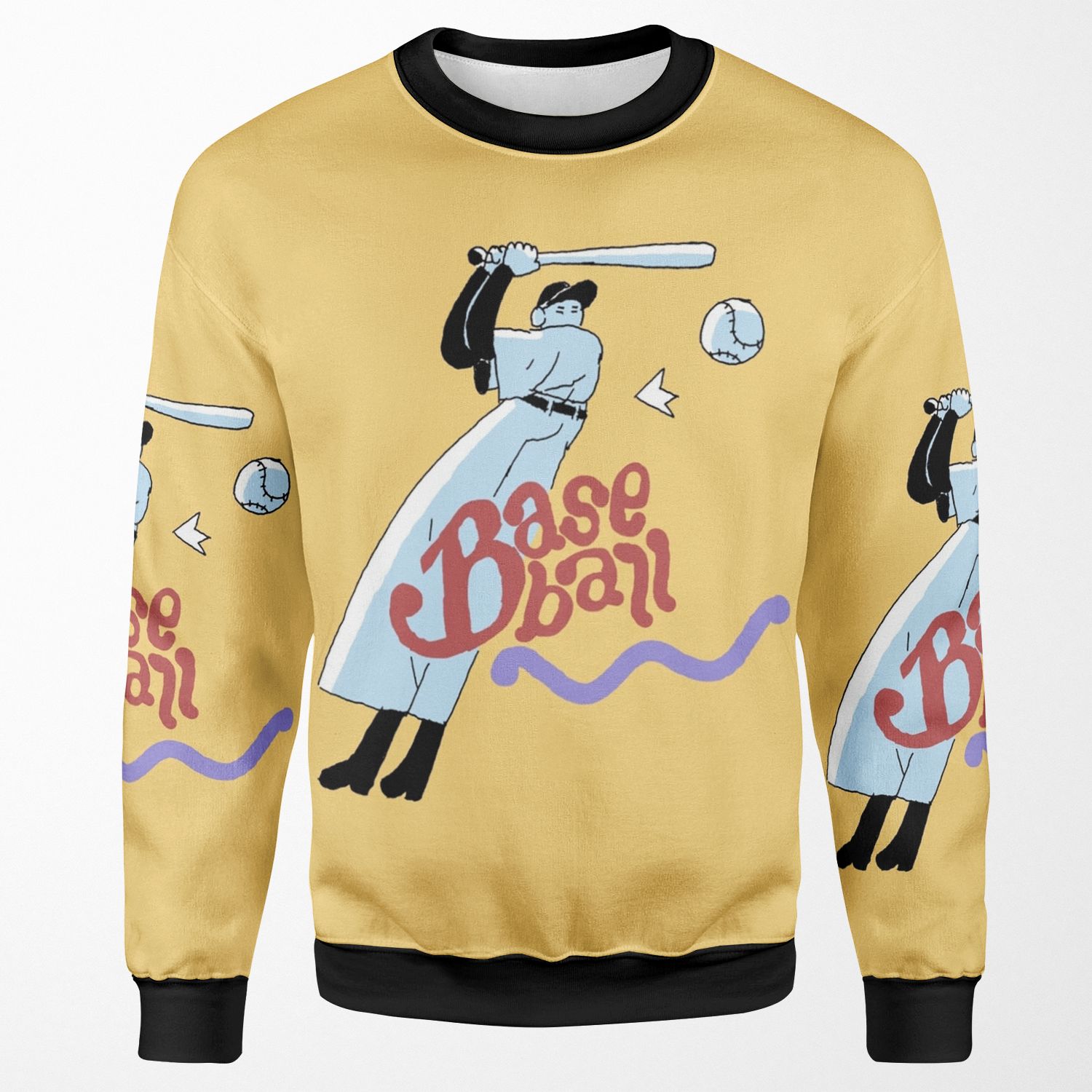 Off Baseball All-over-print Unisex Sweatshirt