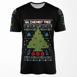 Oh Chemist Tree Ugly Christmas Sweatshirt All-over-print T-shirt