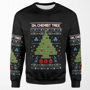 Oh Chemist Tree Ugly Christmas Sweatshirt All-over-print Unisex Sweatshirt
