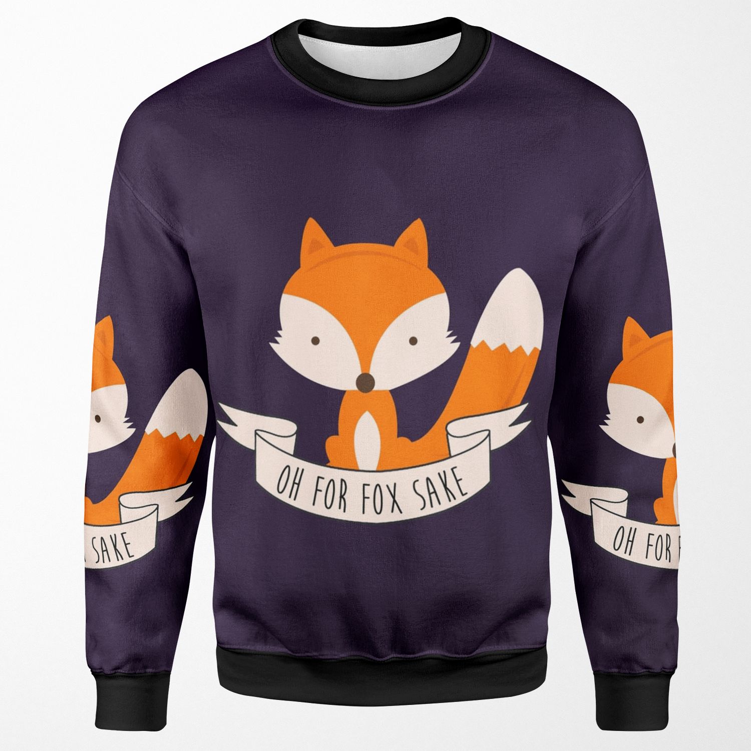 Oh For Fox Sake All-over-print Unisex Sweatshirt