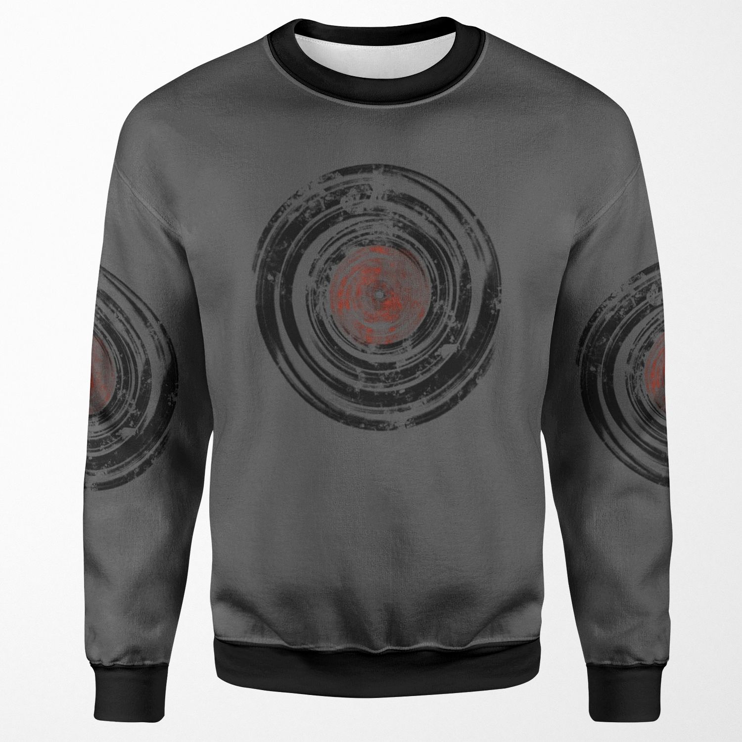 Old Vinyl Records Urban Grunge All-over-print Unisex Sweatshirt