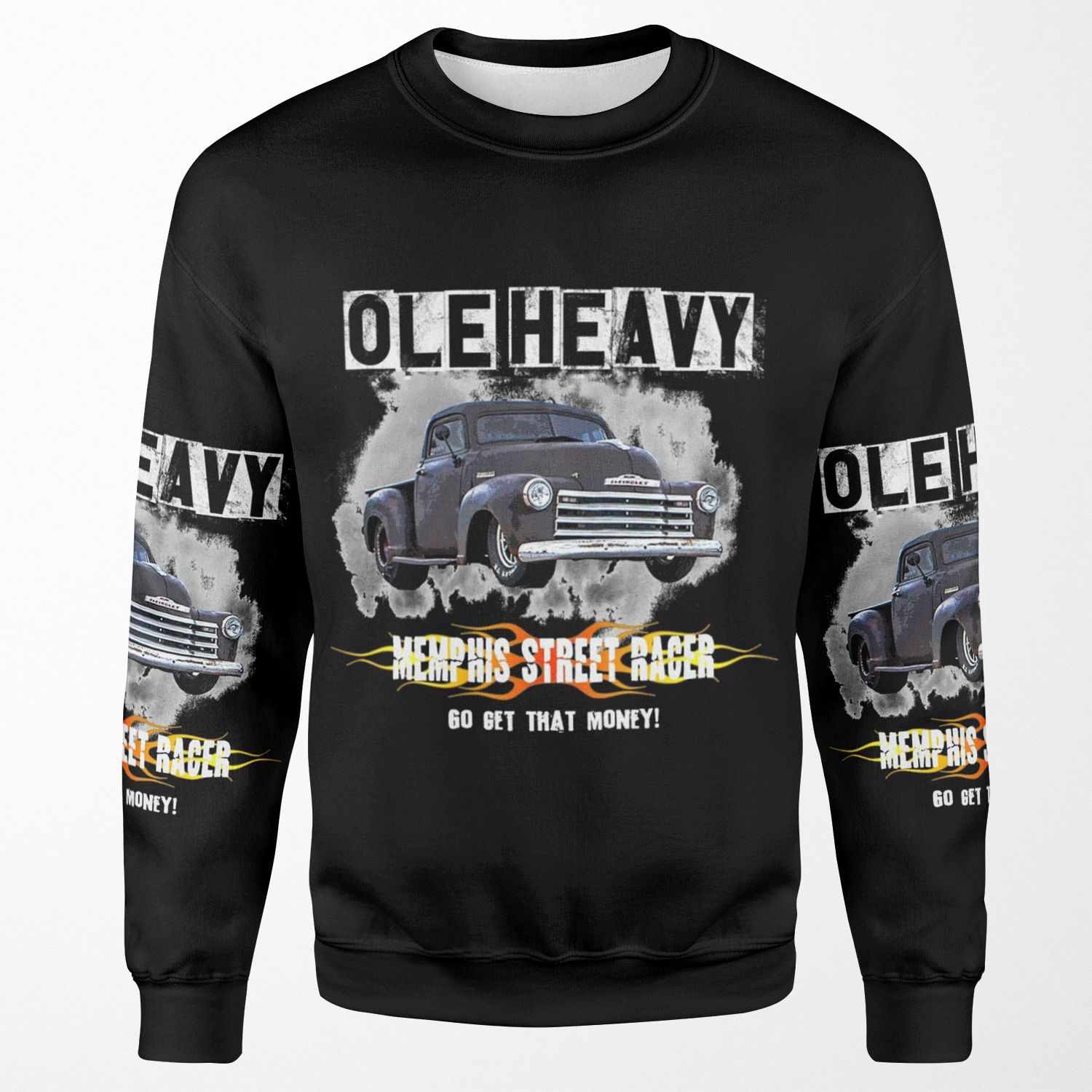 Ole Heavy Truck Street Racer Memphis All-over-print Unisex Sweatshirt